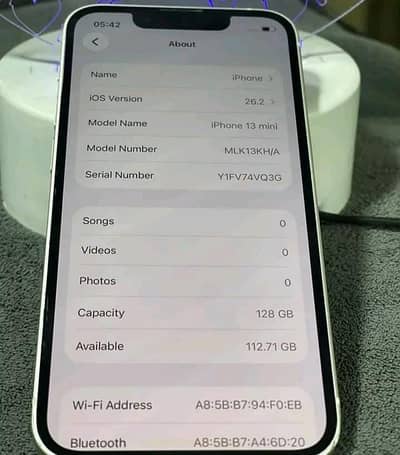 Apple iPhone 13 mini 128 GB PTA approved 03276839782 my WhatsApp