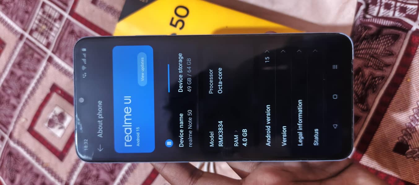 Realme Note 50 0
