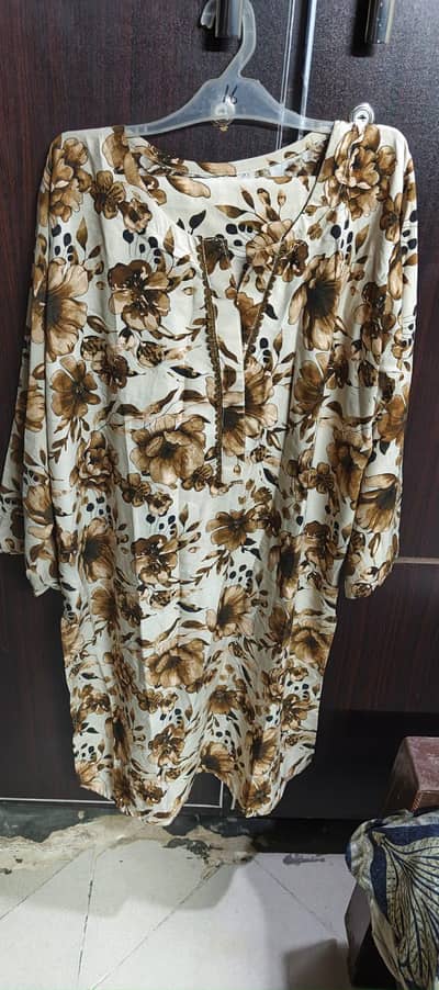 Stylish Floral Printed 2-Piece Cotton Suit - Ready to Wear