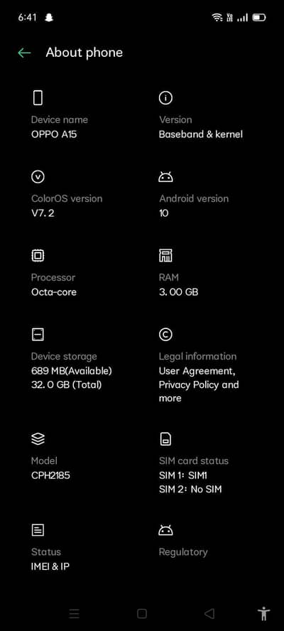 OPPO A15