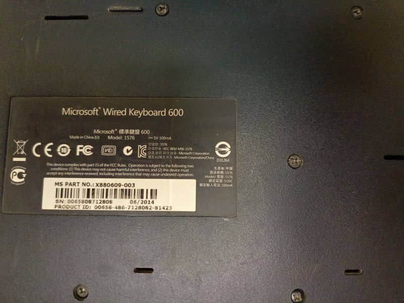 Microsoft Wired Keyboard 8