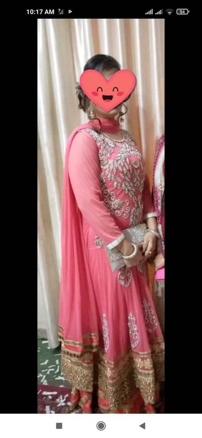 elegant royal blue sarhi with angharka style maxy