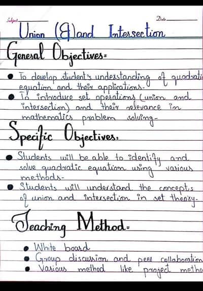 handwritten assignment