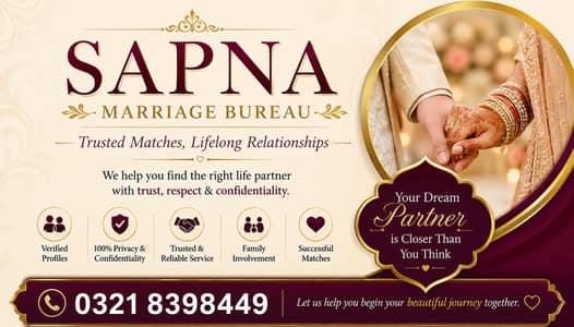 marriage bureau / rishta services / match maker