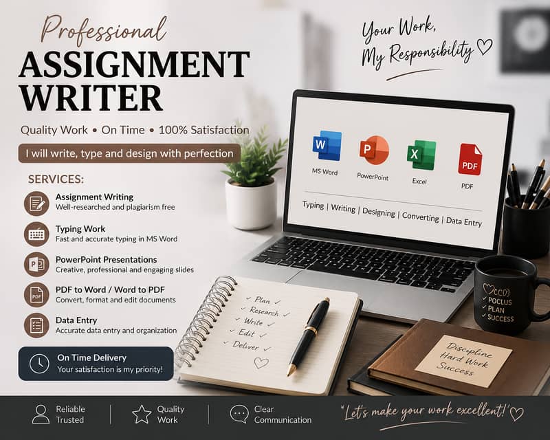 Assignment Writing & MS Office Services 0