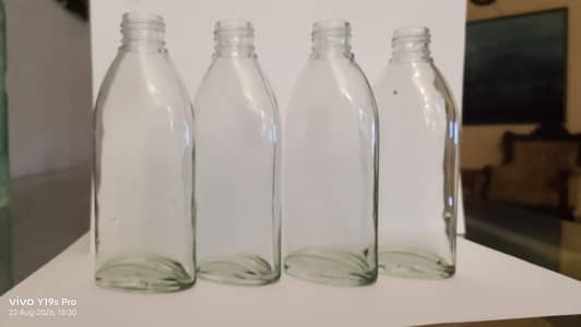 120ml Clear Glass Bottles – 50% OFF | Rs. 10 Each