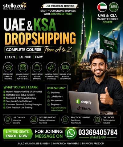 Uae and Saudia dropshiping