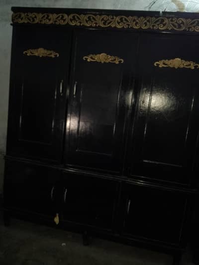 used wooden almari in good condition gujrat 3 door almari for sale i