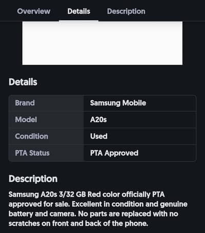 Samsung Mobile A20s