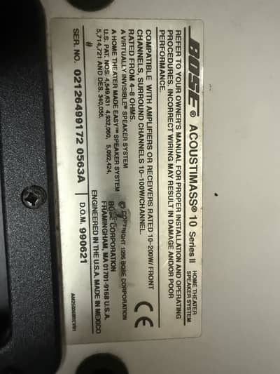 Bose homethreater