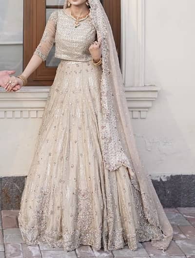 Faiza Saqlain lehanga choli with Duppata