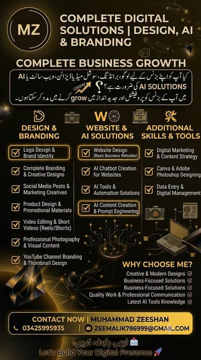 Professional Graphic Designer | Logo, Branding, AI & Website Services