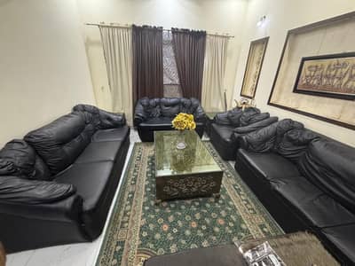 black sofa 9 seater