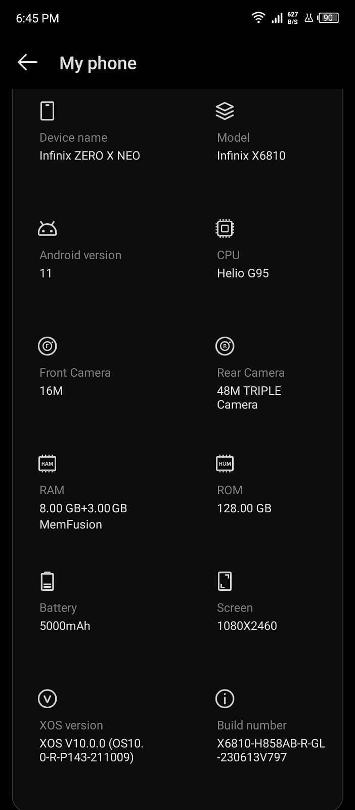 Infinix Zero X 8