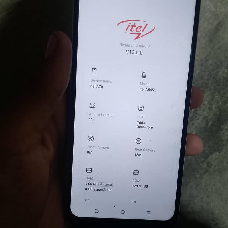 Itel A70 5