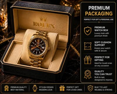 ⌚ Premium Luxury Gold Watch
