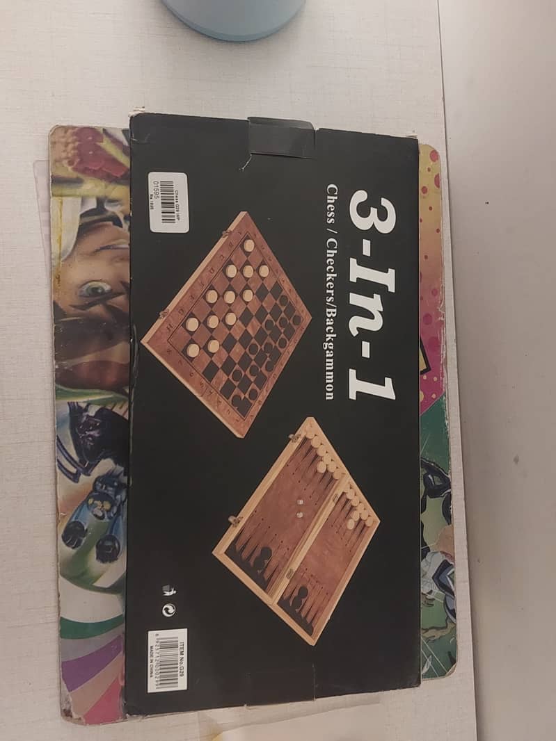 3 in 1 chess/checkers/backgammon 2