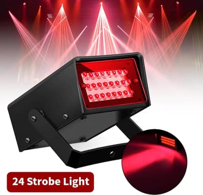 Mini LED Strobe Light Green Color 24 Super Bright LED Party Light