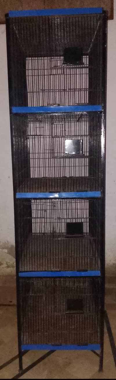 Iron 4-Tier Hen Cage / Chicken Cage For Sale