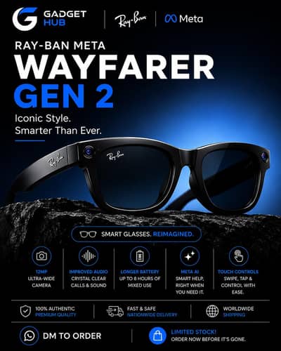Rayban Meta Glasses Wayfarer Gen 2