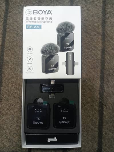 BOYA BY-V20 Wireless Microphone | Dual Mic | Type-C