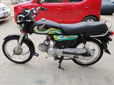 honda Cd 70cc model 2023 black colour #0334-3031924#