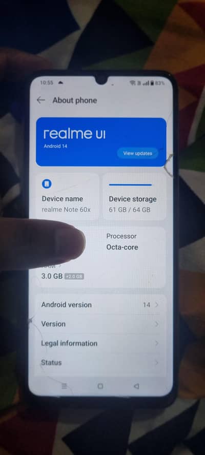 i m selling my realme note 60x