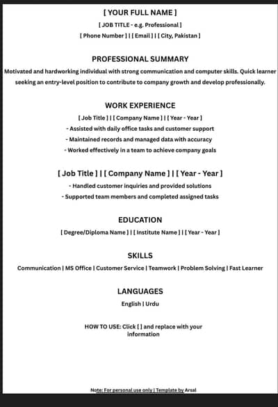 3 Professional CV Templates Bundle - Editable in Canva - Rs 600
