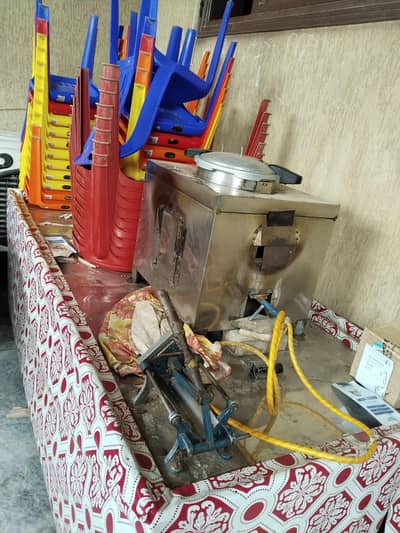 Chips and Fries Machine.