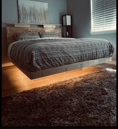 Floating bed. Flying bed. Float bed