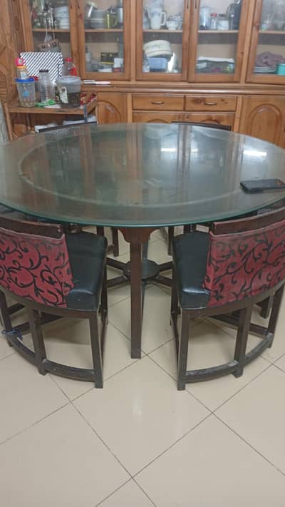 Dining table with chairs