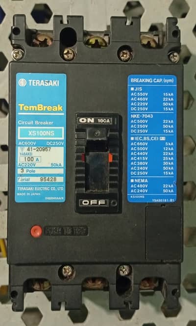 Terasaki TemBreak 100A MCCB