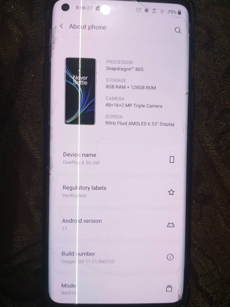 One Plus 8 5g 2