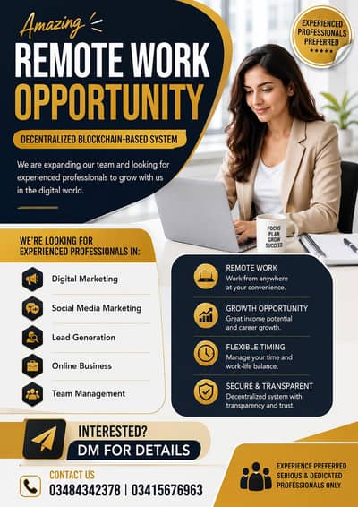 Remote work Opportunity