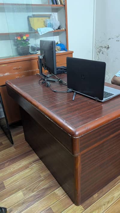 5 office tables and one side table