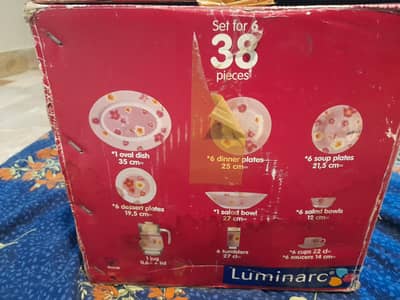 Luminarc Imported 38-Piece Dinner Set NEW