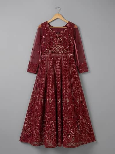 Beautiful frock with trouser duppata