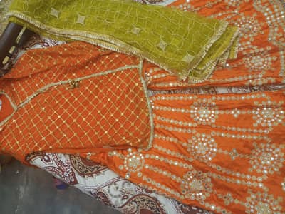 bridal mehndi dress