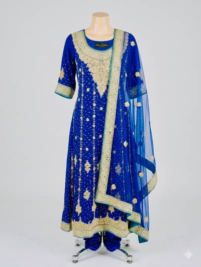 Long frock Royal blue