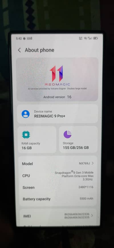 Zte nubia RedMagic 9 Pro Plus