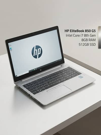 HP EliteBook 850 G5 Core i7 8th Gen | 8GB RAM | 256GB NVMe SSD | Lapto