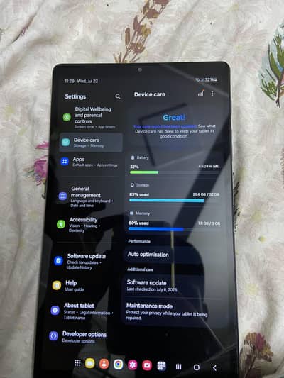 Samsung A7 lite
