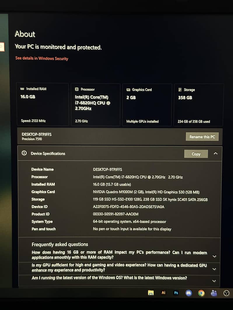 Dell Precision 7510 5