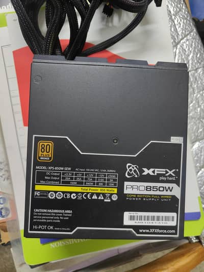 XFX XPS-850W-SEW 850W ATX PC Power Supply 80+ Bronze