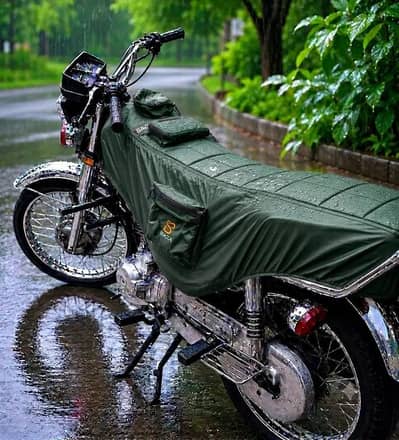 Water Proof full size Bike Seat Cover For CD70 125 100cc free delivery