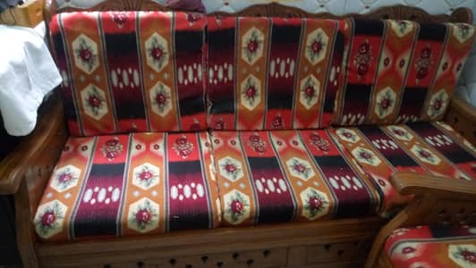 wooden sofa set