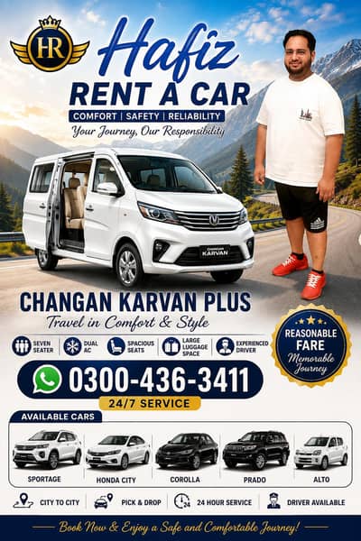 **Changan Karvaan Rent | With & Without Driver | Affordable Rental Rat