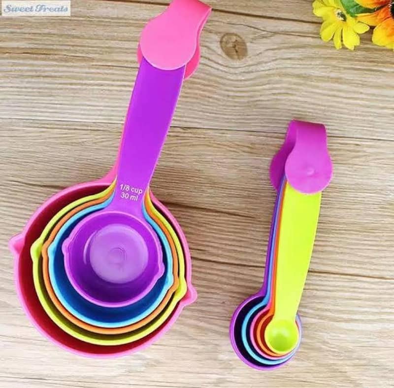 Multiclor Measuring Spoons Set for kitchen Use 1