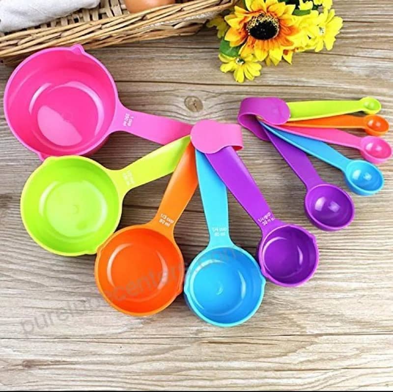 Multiclor Measuring Spoons Set for kitchen Use 2