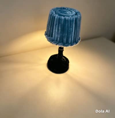 Handmade pipe cleaner lamps